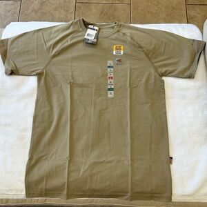 NWT Carhartt FR Force Tan Short Sleeve Tee Shirt